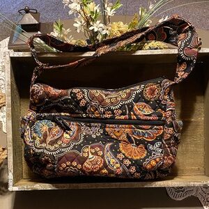 Vera Bradley Floral/Paisley Patterned Shoulder Bag